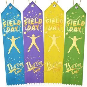 Berlune 100 PCS Field Day Ribbons Best Best Day Aver Award Ribbon Ribbon Ribbon Honorable Award Award Ribons with Card Avent