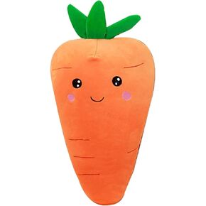 ASkinds Cartoon Carrot Plush Toy Cute Carrot Shape Pillow Stuffed Carrot Toy Soft Carrot Doll for Kids Girls
