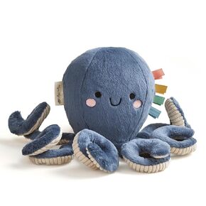 Itzy Ritzy Sweetie Snuggles Baby Plush Toy - Soft, Cuddly Stuffed Animal with Multiple Textures & Ribbons for Sensory Exploration and Promoting Self-Soothing, for Ages 0 and Up (Octopus)