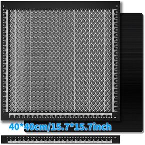 Utka JL9 Honeycomb Laser Bed 400x400*22mm ، لوحة الألومنيوم لقطع الليزر ، وملحقات آلة النقاش (منطقة العمل 400 × 400 مم)