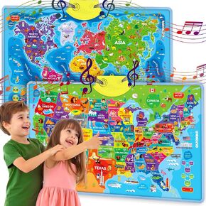 ألعاب Quokka التعليمية للأطفال من 5 إلى 7 سنوات - الرأسمال العمودي ABC Learning Wall Chart للأطفال الصغار العمر 3 4 6+ - ملصق علاج التفاعلية بوي - لعبة ألغاز التوحد 8-10-12