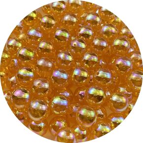 100pcs Acrylic Round Beads 12mm AB Colors Craft Beads Round Spacer Beads with Holes for Earring Bracelet Necklace Key Chains Jewelry Making(Mix AB Colors)