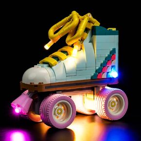Upgraded Led Light Kit Compatible with Lego Creator 3 in 1 Retro Roller Skate Building Set, Lights Decoration Compatible with Lego 31148 (Model Not Included)