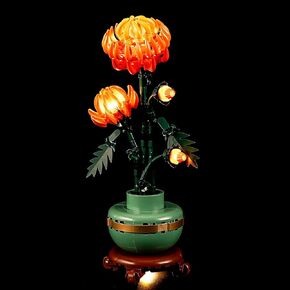 YEABRICKS LED Light for 10368 Icons Chrysanthemum Building Blocks Model (Building Set NOT Included)