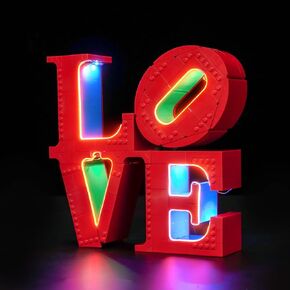 Light kit Compatible with Lego Love- No Model Only Light, LED Lighting Accessories Compatible with Lego Love Sculpture 31214