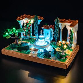 BRIKSMAX Light Kit for Lego-10359 Fountain Garden Building Kit, Creative DIY LED Lighting Accessories, Decorative Model Kit (Not Included Lego Set)