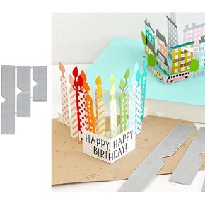 3Pcs POP-UP Base Metal Die Cuts, 3Pcs POP-UP Base Cutting Dies Cut Stencils for DIY Scrapbooking Cards Decorative Embossing Paper Dies for Scrapbooking Card Making
