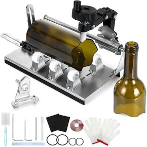 Lasnten Glass Bottle Cutter Kit, Beer and Wine Bottle Cutter Tool, DIY Stained Glass Supplies for Round Square
