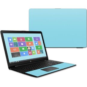 Mightyskins Skin Compatible with Hp 17t Laptop 17.3" (2017) - Solid Baby Blue | Protective, Durable, and Unique Vinyl Decal Wrap Cover | Easy to Apply, Remove, and Change Styles | Made in The USA