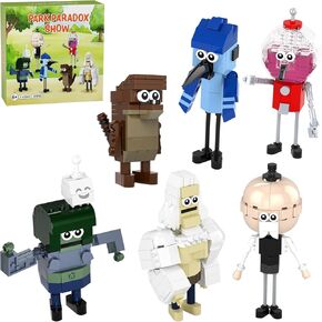 Regular Park Building Set, Cartoon TV Show Character with Mordeccai, Benson and Pops, Compatible with Lego Adventure Cartoon Building Figure, Great Gift for Fans, Boys and Girls Aged 6+ (589 Pcs)
