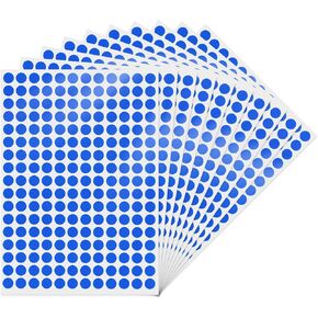 Gold Dot Stickers Round 0.4 Inch Circle Colored Labels Color Coding Labels for Office Classroom Toddlers Activity 2040 Pieces
