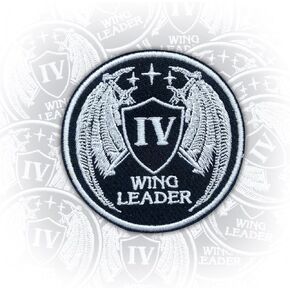 Wing Leader Fourth Wing 3'' Iron On Embroidered Patch, ACOTAR DIY Sew On Patches, Fantasy Reader Embroidered Patches for Clothes Backpacks Hats Denim, Bookish Bookworm Gift for Book Lovers