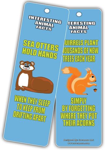 CREANOSO PET FUN FUN FACTS Learning Borkmark Cards (12 pack)-مجموعة جودة متميزة-الكلب ، الهامستر ، الإغوانا ، خنزير غينيا ، أرنب ، حقائق القط للأطفال-مكافآت المعلمين وحوافز الفصول الدراسية in Kuwait