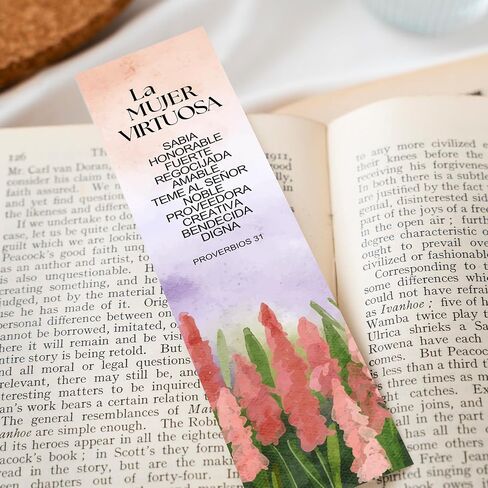 Christian 8’X2’ Bookmark for Women | Gift for Virtuous Woman (Spanish, 25 Pack Proverbs 31) in Kuwait