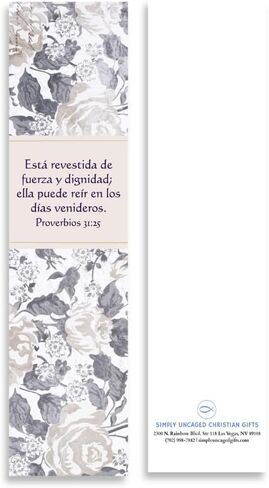 Christian 8’X2’ Bookmark for Women | Gift for Virtuous Woman (Spanish, 25 Pack Proverbs 31) in Kuwait
