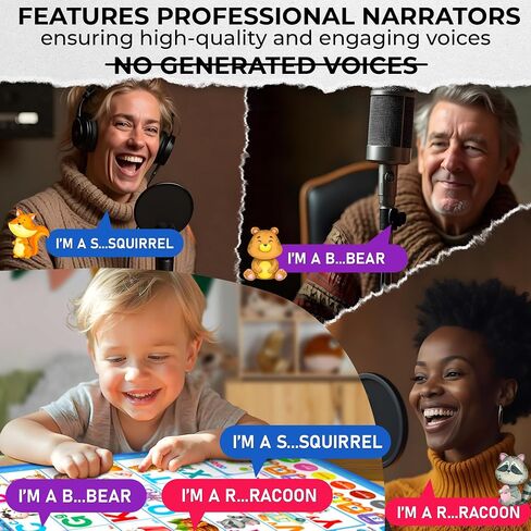 QUOKKA Educational Toys for Kids 5-7 Year Old - Vertical ABC Learning Wall Chart for Toddlers Age 3 4 6+ - Interactive Speech Therapy Poster Boy Girl - Autism Puzzle Game 8-10-12 in Saudi Arabia