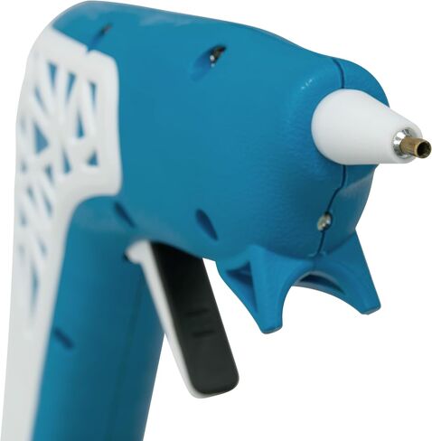 Cordless Hot Glue Gun with Web Grip Precision Nozzle Anti-Drip, LED Guiding Light USB-C Rechargeable Blue/White in Saudi Arabia