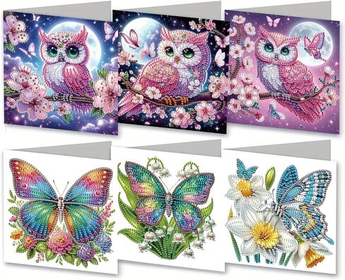 MaiYiYi 6 Pack 5D DIY Turtle Diamond Painting Cards Kit Leopard Diamond Art Greeting Cards Cute Turtle Diamond Painting Birthday Cards for Family Friends Holiday Birthday in Saudi Arabia
