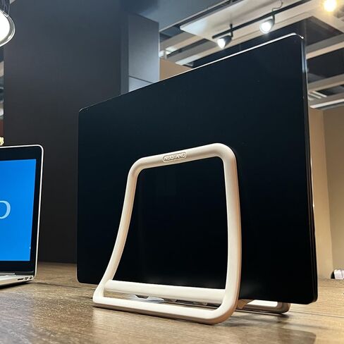K11 Corptical Captop Stand for Desk ، Detk Desktop Dock ، منظم لتوفير المساحة ، حامل الكمبيوتر المحمول العمودي لجميع Macbook ، Surface ، Samsung ، HP ، Dell in Saudi Arabia