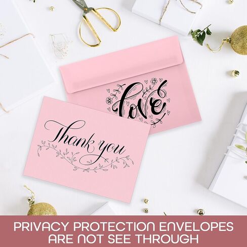 Zhanmai 400 Pack A7 Envelopes Bulk for Invitation 5 x 7 Self Adhesive Envelopes Gradient Colored for Gift Cards, Wedding, Greeting Letters, Mother's, Birthday Party 5.25 x 7.25 In, 120 GSM(Pink) in Kuwait