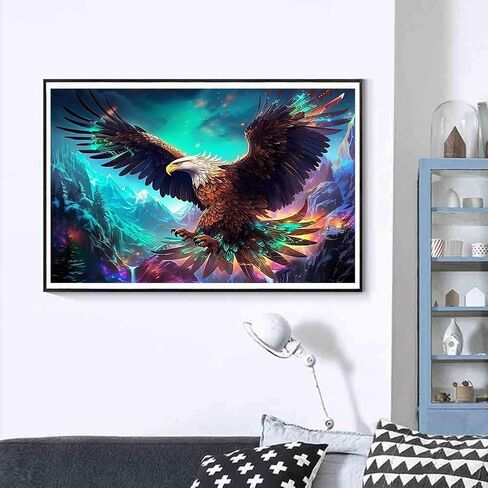 Keuasdv Diamond Painting Kits للبالغين ، Owl 5D DIY مجموعات فن الماس الكامل دربات الماس لزخارف جدار الهدية والاسترخاء GEM Arts 12x16 inch in Saudi Arabia