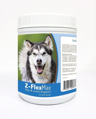 Healthy Breeds Doberman Pinscher Z-Flex Max Hip and Joint Soft Chews 170 Count in Kuwait