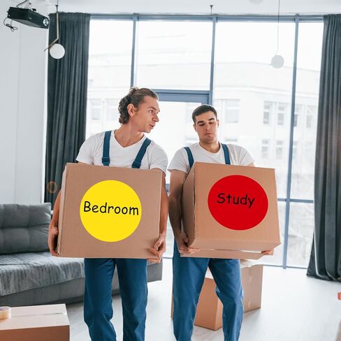 Starliboo 6 "ملصقات ملصقات متحركة كبيرة ملونة ، ملصقات دوائر النقاط للمدرسة ، المنزل ، المكتب ، الأعمال 6 ألوان -30 حزم in Kuwait