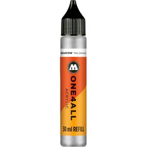 Molotow ONE4ALL Refill Acrylic Colour 229 Natural White 30 ml Refill Ink for Permanent Markers