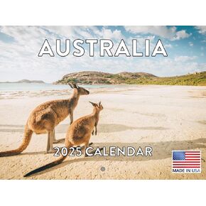 Australia Calendar 2025 Monthly Wall Calender 12 Month | American Made In The USA
