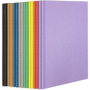 24 Pack Blank Books for Kids - 5.5"x 8.3", 60 Pages - Small Journals Bulk, Girls Notebooks for Drawing & Writing, Sketchbooks w/Colorful Soft Cover, Unlined Paper, A5 Travel Size