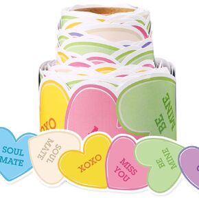 32.8ft Valentine's Day Bulletin Board Decoration Conversation Heart Border Trim Valentine's Day Classroom Decor Sweet Valentine Wall Decal for School Wedding Anniversary Party Supply