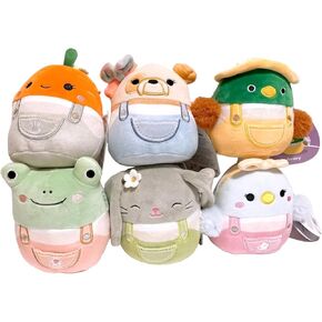 Squishmallows 2024 Easter Squad Assorted A Set of 6 Bulldog Duck Frog 5" Mini Plush Doll Toy
