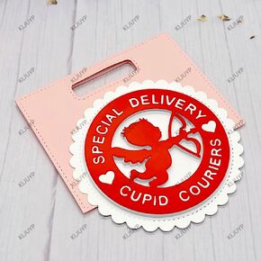 ZFPARTY Cupid Tag Metal Cutting Dies Stencils for DIY Scrapbooking Decorative Embossing DIY Paper Cards