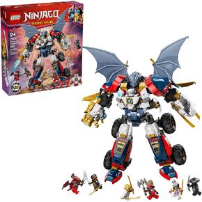 LEGO NINJAGO Zane's Ultra Combiner Mech Ninja Toy - Pretend Play 4-in-1 Building Toy Set for Kids, Boys and Girls, Ages 9+ - with 6 Minifigures - Gift Idea for Birthdays - 71834