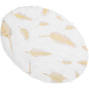 Alasum Dollhouse Carpet Miniature Floor Mat Dollhouse Rugs 1:12 Scale Mini Round Floor Rug Doll House Furnitures Decoration, 18.00X18.00X0.60CM, As Shown 1