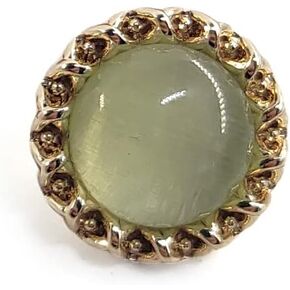 Clear Green Resin Inlaid Gravel Sewing Shank Buttons 20Pcs - 11.5mm, 15/32"