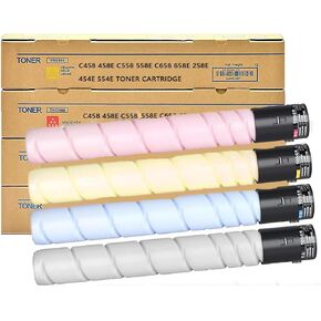 4 Pack Toner Cartridge TN514 TN324 TN512 TN513 TN515 TN516 Compatible for Konica Minolta Bizhub C458 C558 C658 C258 c308 c368 C454 C554 458e 558e 658e 258e 454e 554e Toner