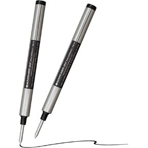 تعبئة Monteverde Rollerball لتناسب Montblanc Rollerball Legrand و Medium Point و Black Ink و 2-pack plister وأداء الكتابة الممتازة