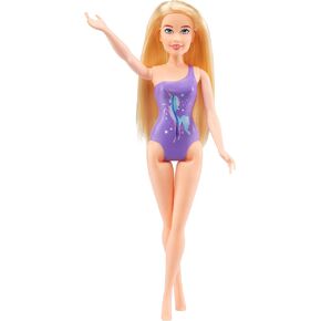 MGA Entertainment Dream Ella Splash Doll - Aria, 11.5" Blonde Doll in Purple Swimsuit with Colorful Unicorn Graphic, Great Value, Great Gift, Toy for Kids Ages 3, 4, 5+
