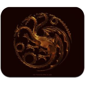 House of The Dragon Bronze Targaryen Sigil Low Profile Thin Mouse Pad Mousepad
