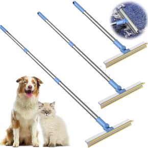 Pet Hair Removal Tool Pet Hair Remover Cat Hair Removal Tool Cat Hair Remover Retractable 45" Carpet Pet Hair Removal Tool for Cats, Dogs, Pets