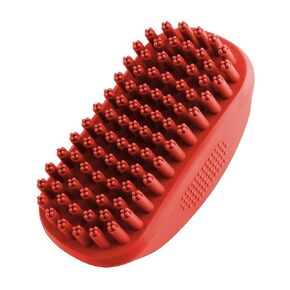 فرشاة حمام الكلب Tuff Pupper ، فرشاة مزيل الشعر للحيوانات الأليفة للسيليكون للشامبو والتدليك ، فرشاة غسل الكلاب مع شعيرات مطاطية ناعمة يزيل الفراء الفضفاض والأضرار بلطف