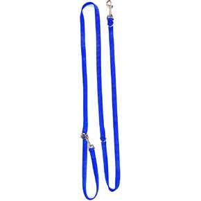 Blue-9 Multi-Function Hands Free Dog Leash, Double Attachment 6 Foot Adjustable Lead for Obedience, Running, and Agility Training (Red, Medium Large)