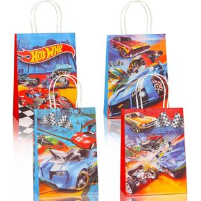 JAROVOKUWO 80s Party Favor Gift Bags 24 PCS 80s Retro Style Color Candy Goodies Cardboard Bags for Retro 1980s Theme Giving Birthday Party Baby Shower Decoration Supplies