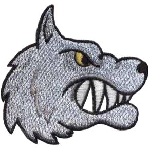 1 PCS Tiger Head Interesting Graphics Patch Embroidered Applique Iron On Sew On Emblem(2.7x2.6 inch)
