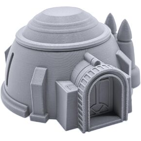 Endertoys Sci-Fi Desert House وصواميل الحبوب بواسطة مشهد قابل للطباعة ، مشهد RPG المطبوع ثلاثي الأبعاد وتضاريس Wargame 28 مم مصغرة