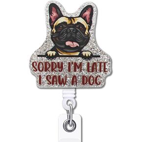 YAZMEEN Inspirational Retractable Badge Reel with Alligator Clip I'm Unstoppable ID Card Badge Holder T-Rex Dinosaur Badge Funny Black Glitter Badge Reel Gift for Office Worker Nurse Doctor Teacher