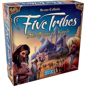 Five Tribes Board Game - Conquer The Sultanate of Naqala! Worker Placement Strategy Game for Kids & Adults, Ages 13+, 2-4 Players, 40-80 Minute Playtime, Made by Days of Wonder
