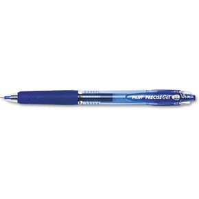 Pilot Precise Gel BeGreen RT Roller Ball Pen, Blue Ink, 0.7mm, Dozen (15002)