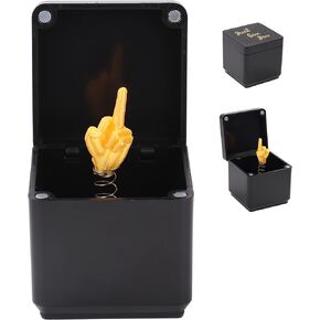 Gag Gifts for Him Her Adults,Middle Finger in a Box, Funny Gifts White Elephont Gifts for Adults, Easter Gifts Funny Adult